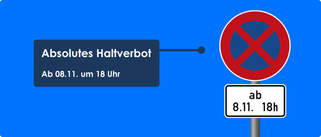 Eingeschränktes Halteverbot Mit Uhrzeit Auf Dem Seitenstreifen Absolutes Haltverbot: Zeichen 283 mit Zusatzzeichen erklärt – stvo2Go