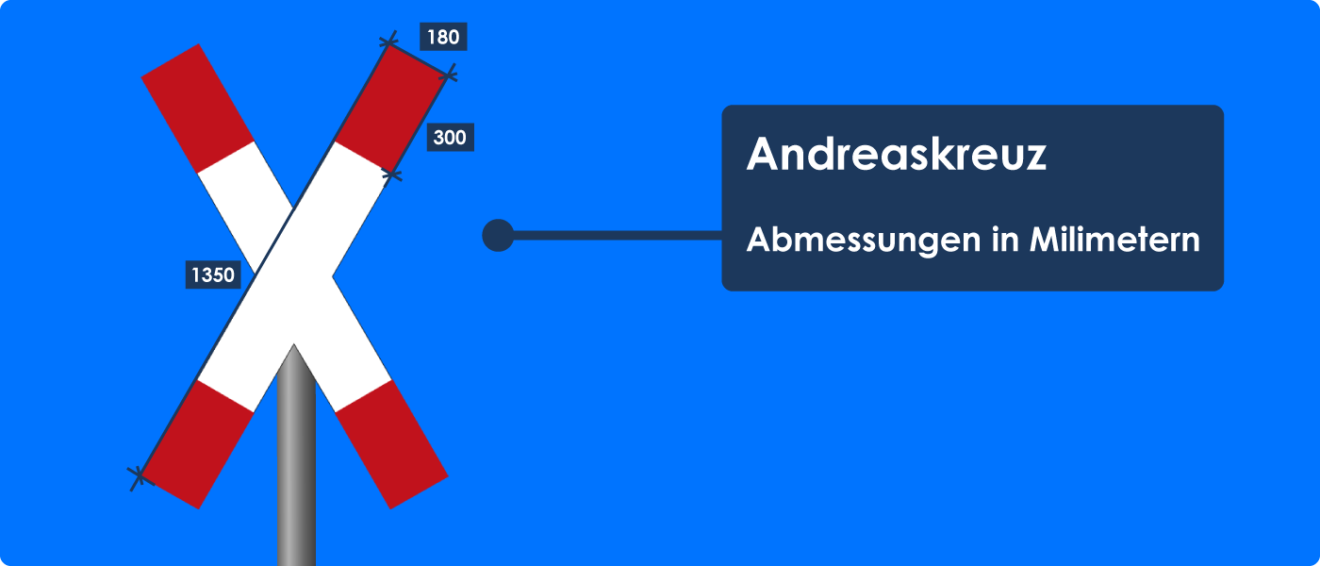 Andreaskreuz In Form Eines Pfeiles Nach Rechts Andreaskreuz aufstellen: Varianten, Blitzpfeil, Abstand – stvo2Go