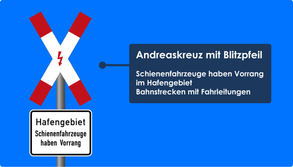 Andreaskreuz Mit Rotem Blinklicht In Form Eines Pfeiles Andreaskreuz: 9 Regeln, die du kennen solltest – stvo2Go