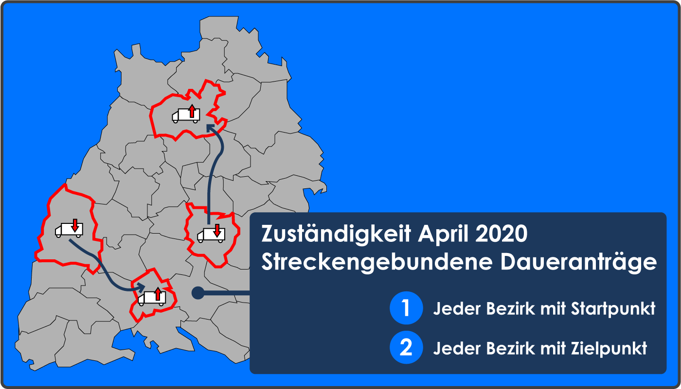 Zuständigkeit Erlaubnisbehörde Streckengebundener Dauerantrag StVO April 2020