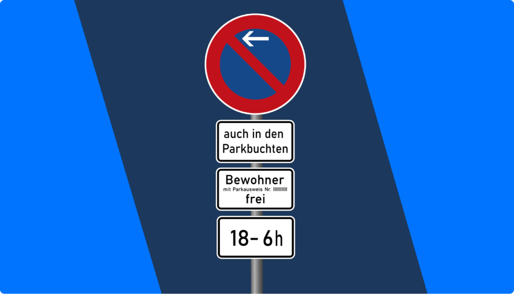 Eingeschränktes Haltverbot Zeichen 286 mit Zusatzzeichen erklärt stvo2Go