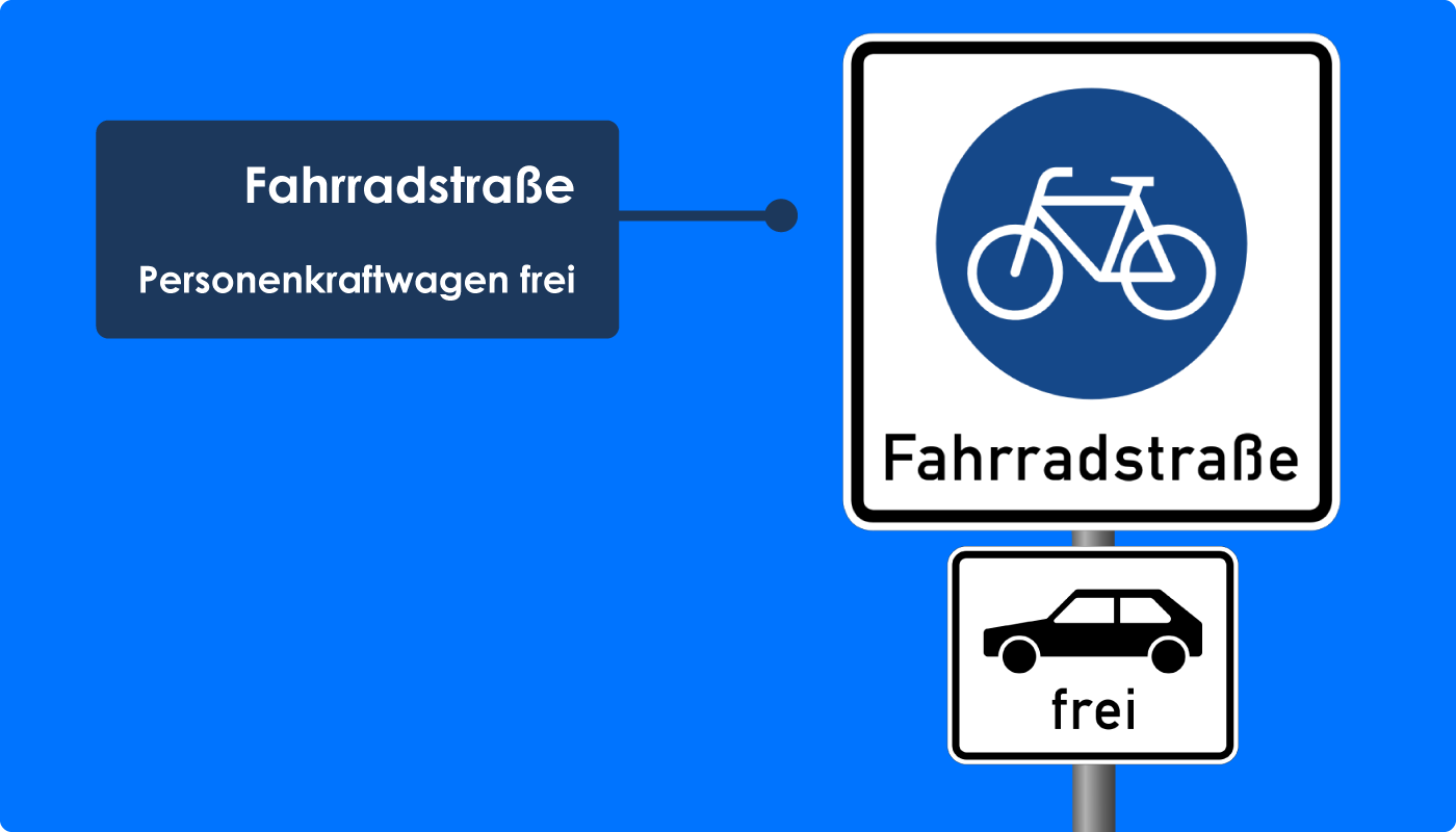 Fahrradstraße Pkw frei