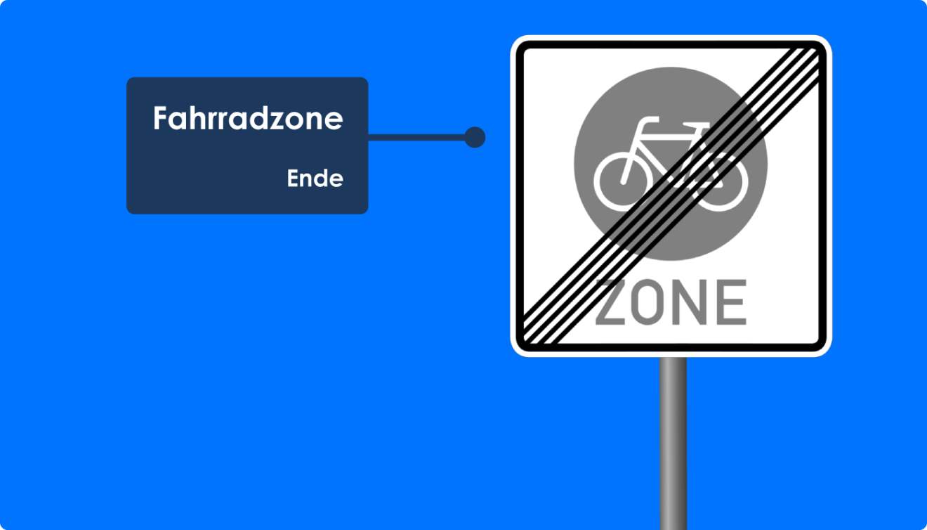 Fahrradzone Diese 5 Regeln musst du beachten [+Unterschied zur Fahrradstraße] stvo2Go