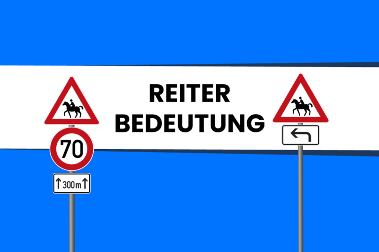 Bedeutung von Gefahrzeichen “Reiter” erklärt