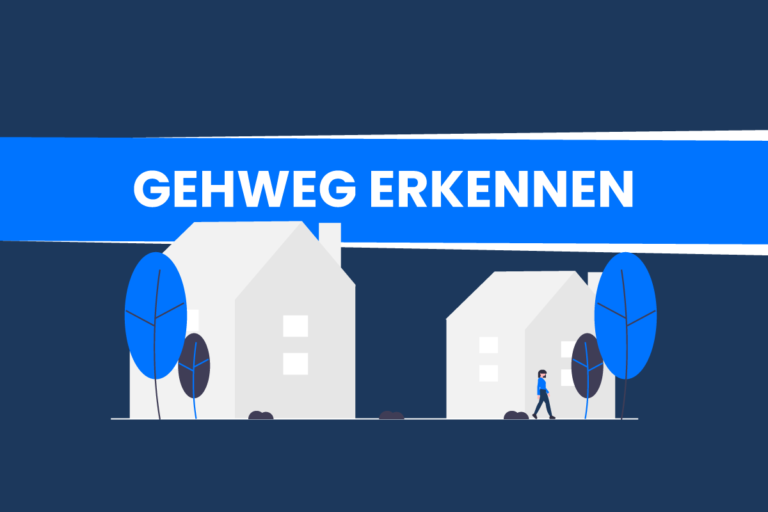 Gehweg erkennen: So geht’s!