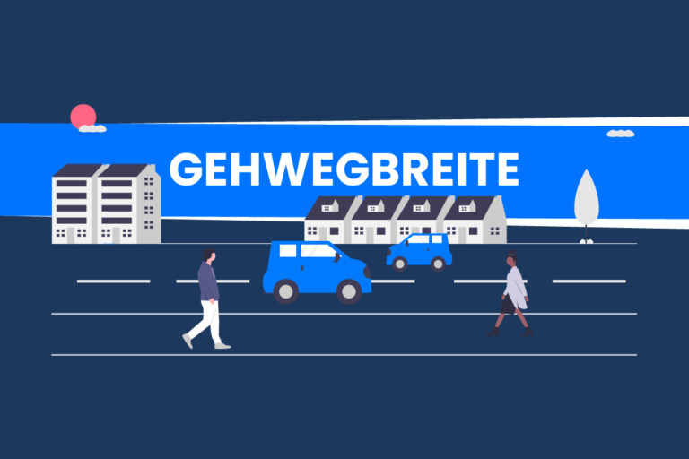 Wie breit muss ein Gehweg sein? [+Beispiele]