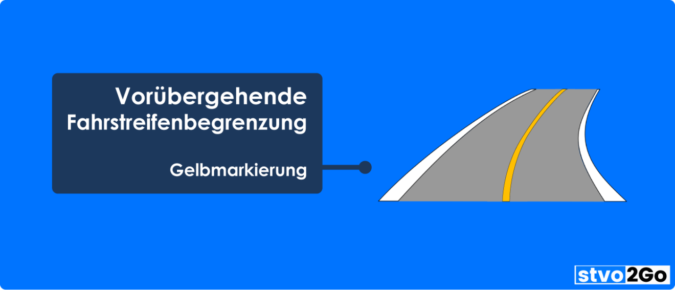Gelbe Fahrbahnmarkierung nach StVO: Bedeutung erklärt – stvo2Go