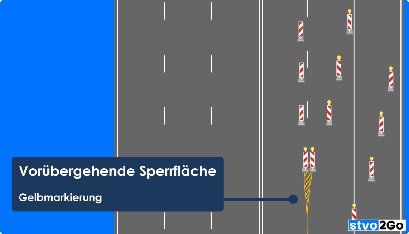 Gelbe Fahrbahnmarkierung nach StVO Bedeutung erklärt stvo2Go