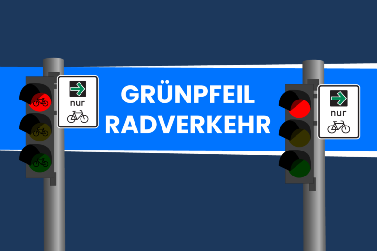 Grünpfeil für den Radverkehr: Voraussetzungen [+VwV-StVO 2021]