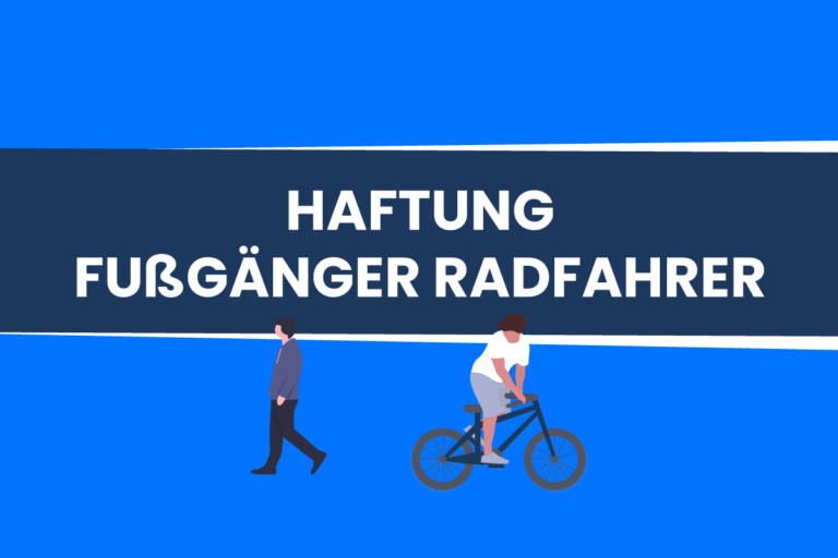 Fußgänger vs. Radfahrer: Haftung nach Sturz bei Gefahrenbremsung