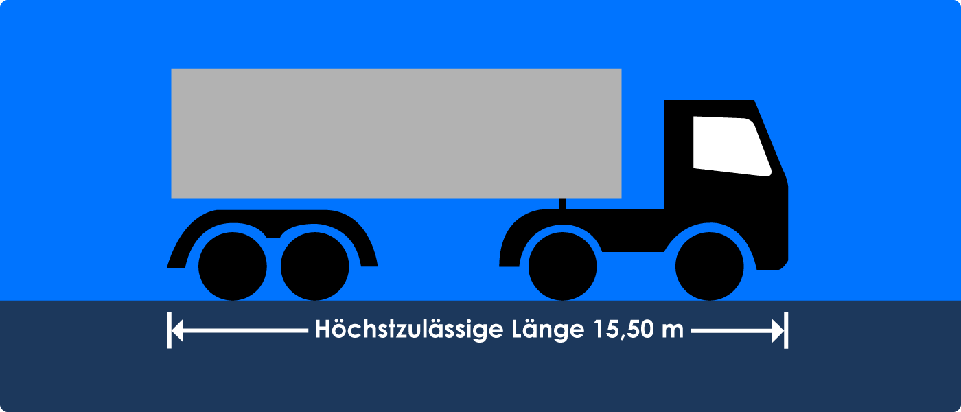 Zulässige Länge Sattelzug