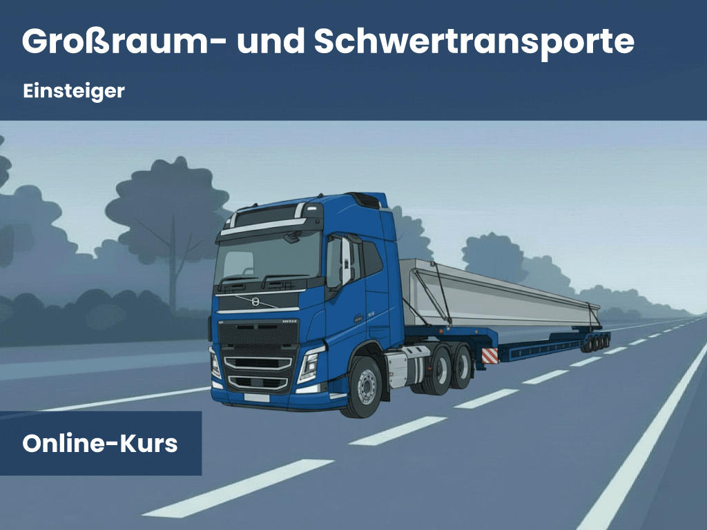Online-Kurs: Großraum- und Schwer­transporte - Einsteiger
