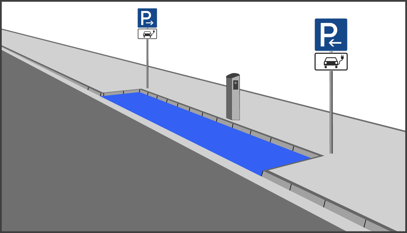 Parken nur elektrisch betriebene Fahrzeuge nach EmoG an einer Ladesäule