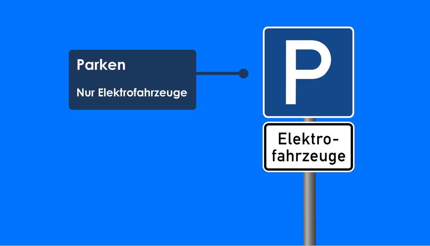 Parken nur für Elektrofahrzeuge