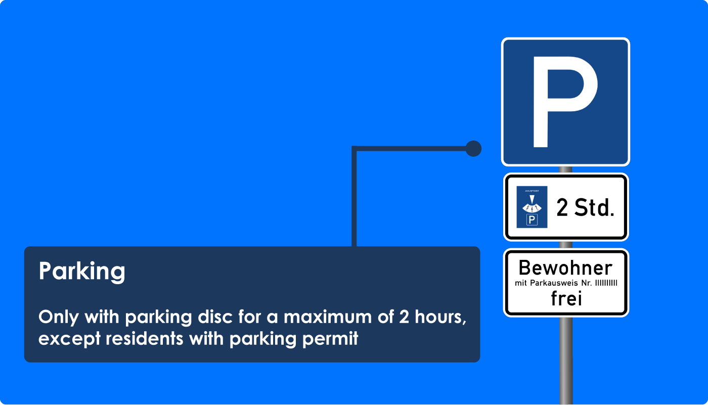 Parking Only With Parking Disc, But Residents Free