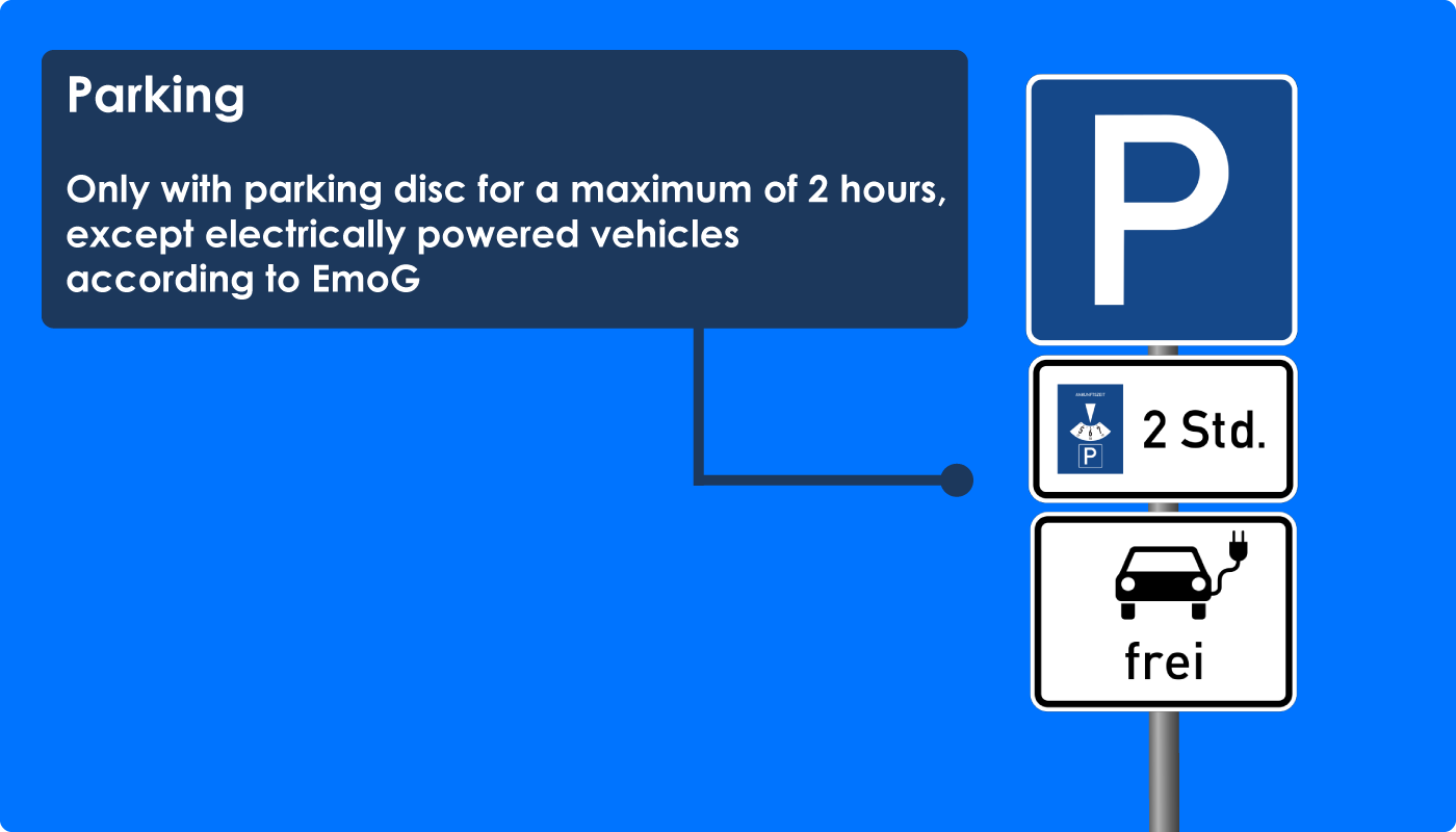 Parking Only With Parking Disc, But Electric Cars Free