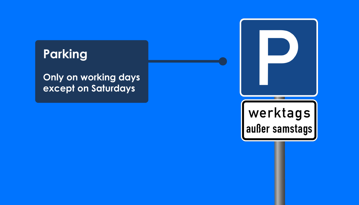 Parking Working Days Except Saturdays