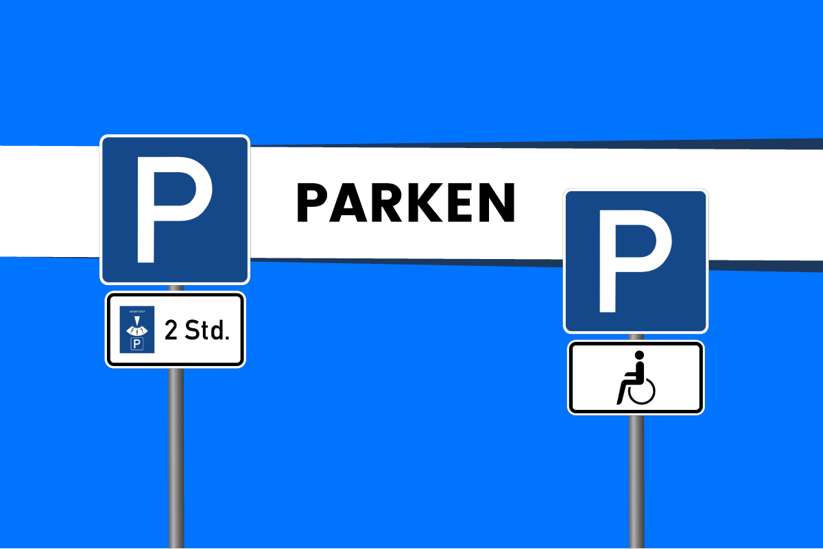 SCHILD - PARKPLATZRESERVIERT FÜRKENNZEICHENBEHINDERTEN