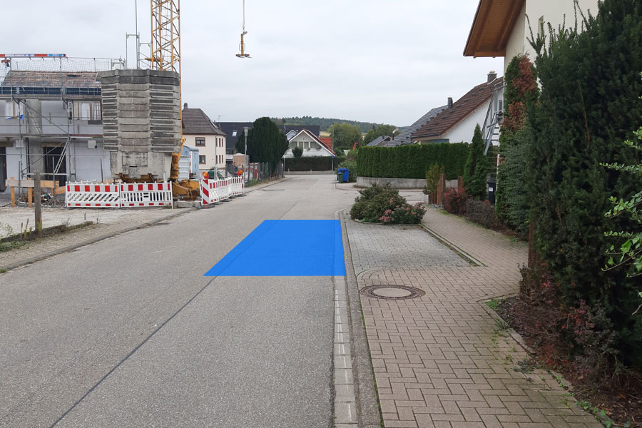 Parkverbot Benutzung gekennzeichneter Parkflächen verhindert Straße