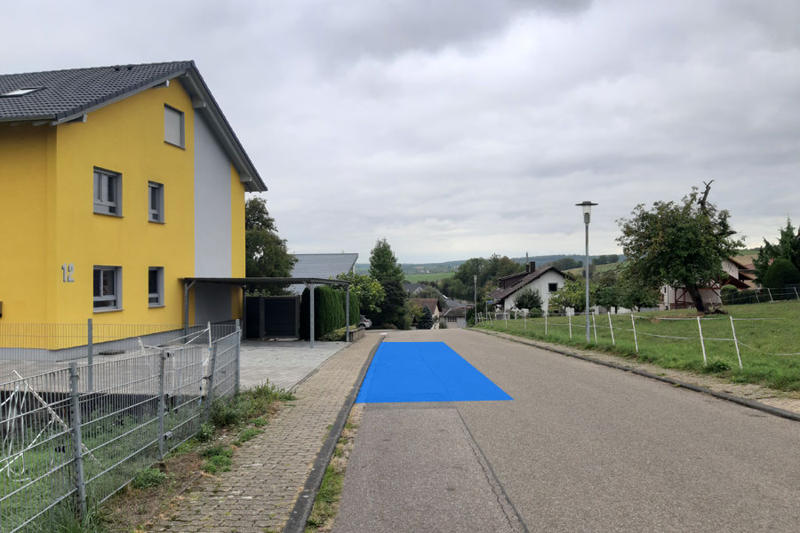 Parkverbot vor Grundstücksein- und -ausfahrten Carport