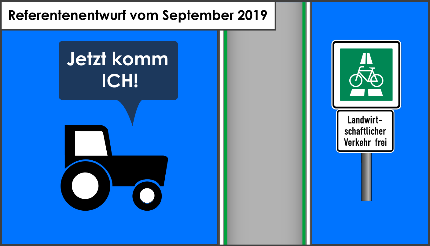 Radschnellweg Landwirtschaftlicher Verkehr frei