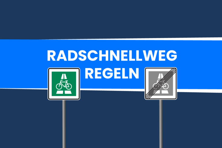 Verkehrszeichen Radschnellweg: Regeln