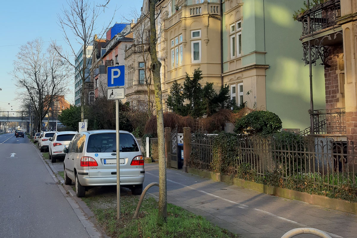 Personenbezogener Schwerbehindertenparkplatz