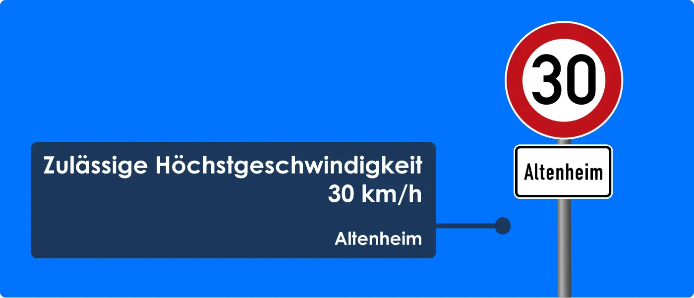 Tempo 30 Altenheim