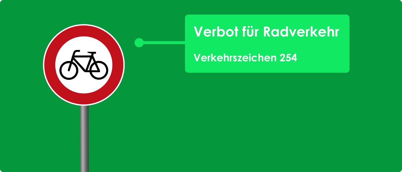 Verbot Radverkehr Zeichen 254