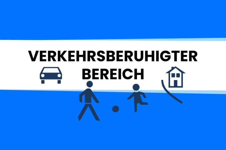 7 Regeln, die du in einem verkehrsberuhigten Bereich beachten musst