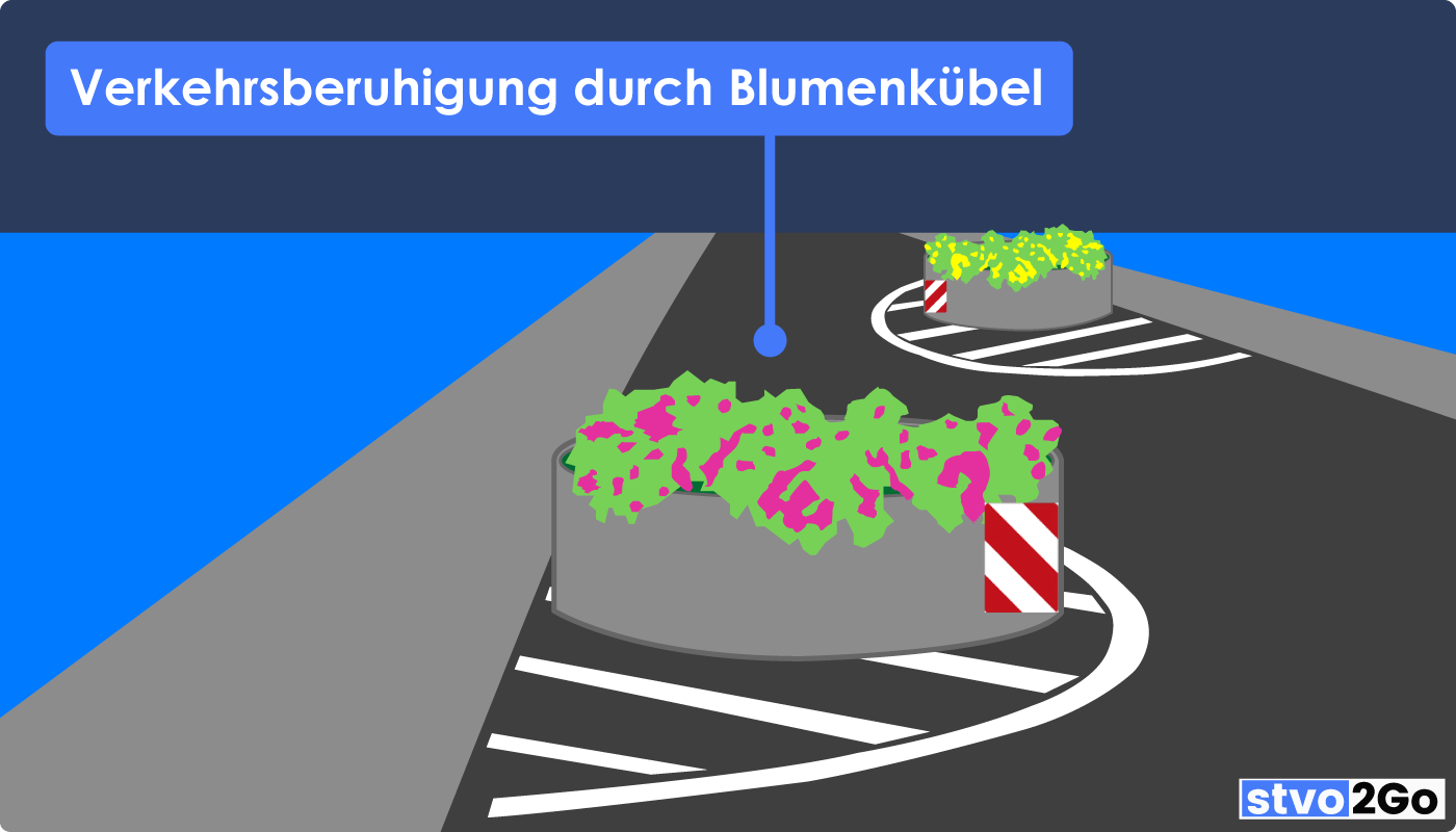 Verkehrsberuhigung Blumenkübel