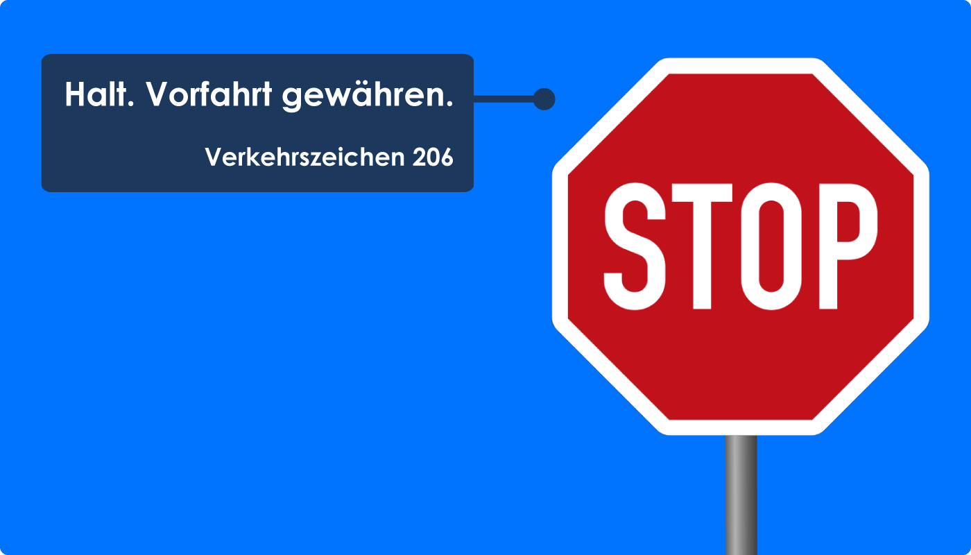 Zeichen 206 Schild