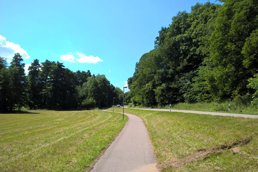 Gemeinsamer Fuß- und Radweg außerorts Sicherheitstrennstreifen