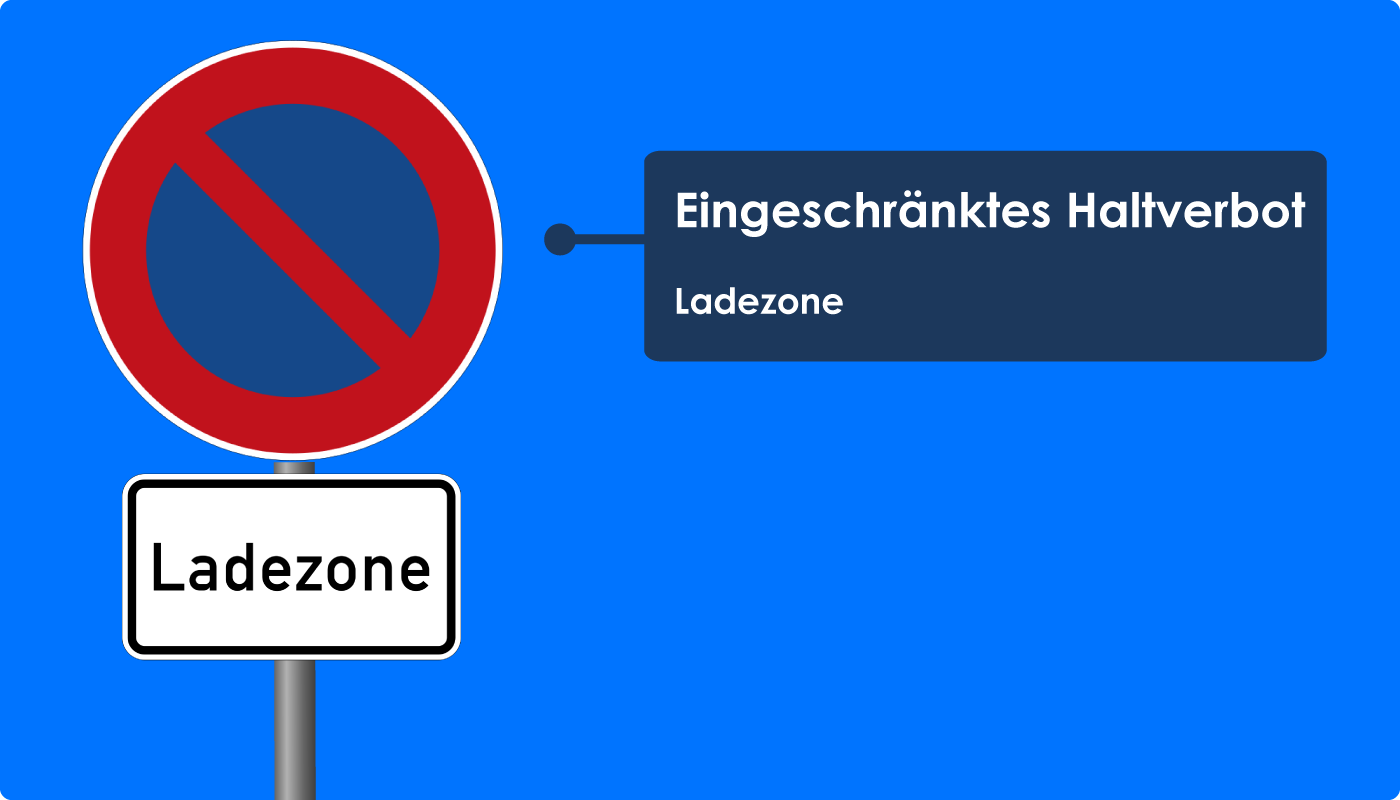 Eingeschränktes Haltverbot Ladezone