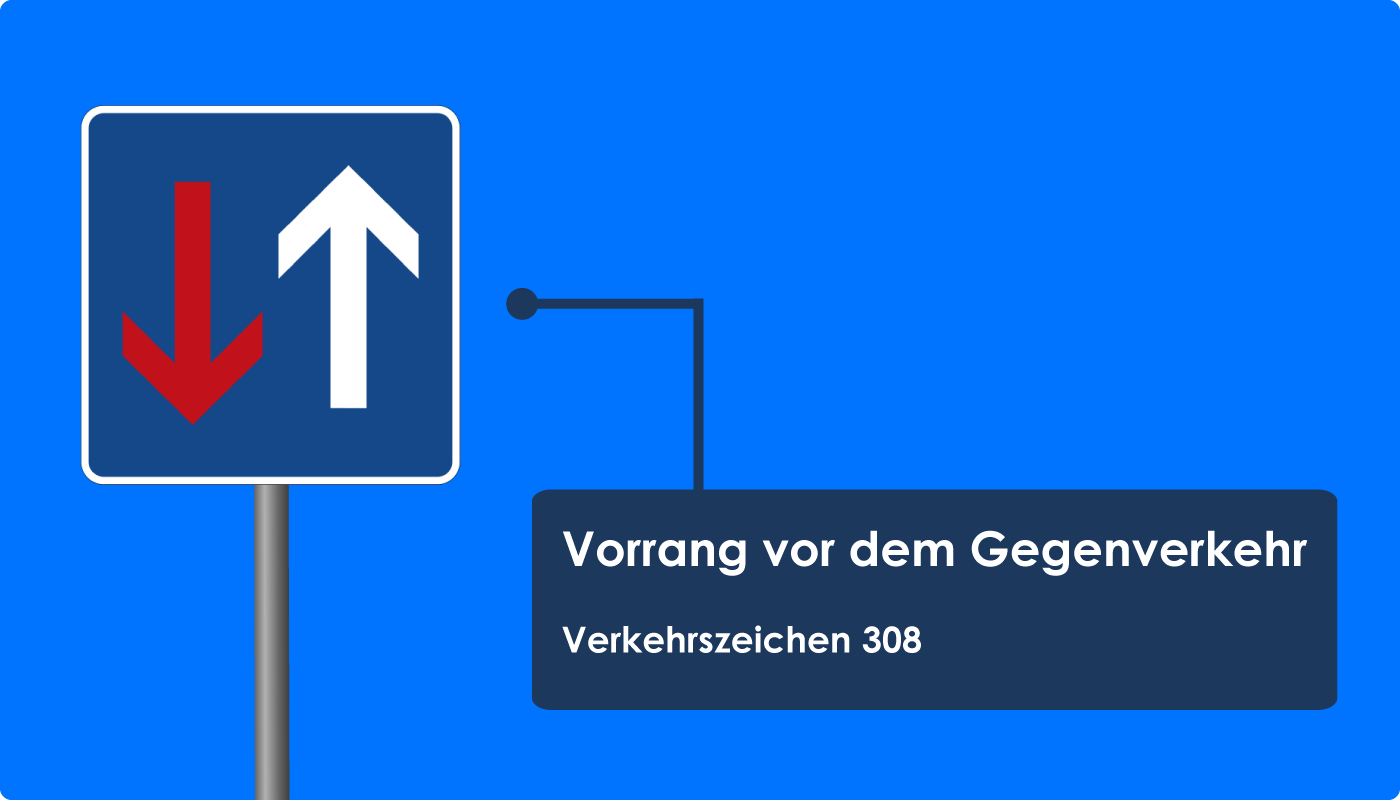 Verkehrszeichen Vorfahrt Zeichen 308 Schild