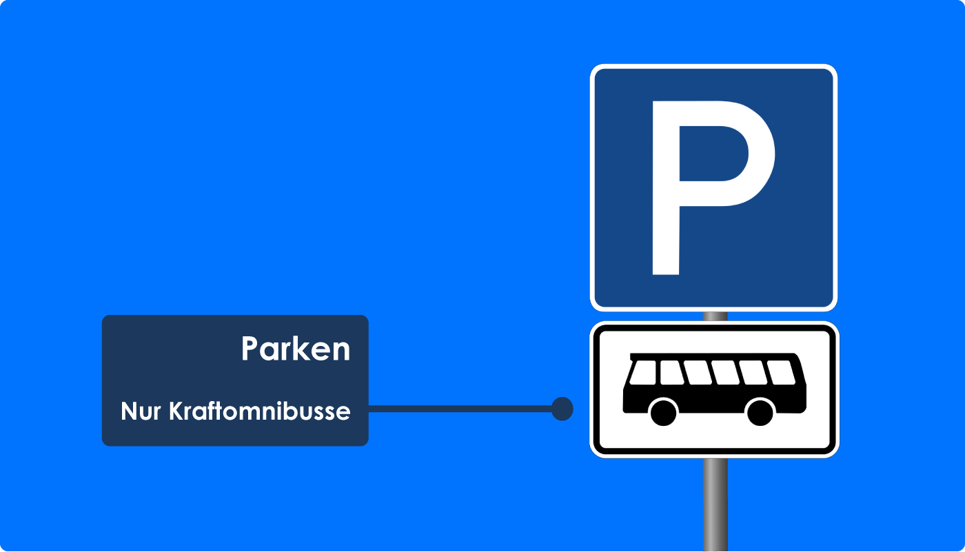 Parken nur für Busse