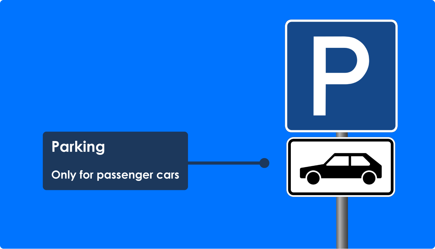 Parking only for passenger cars