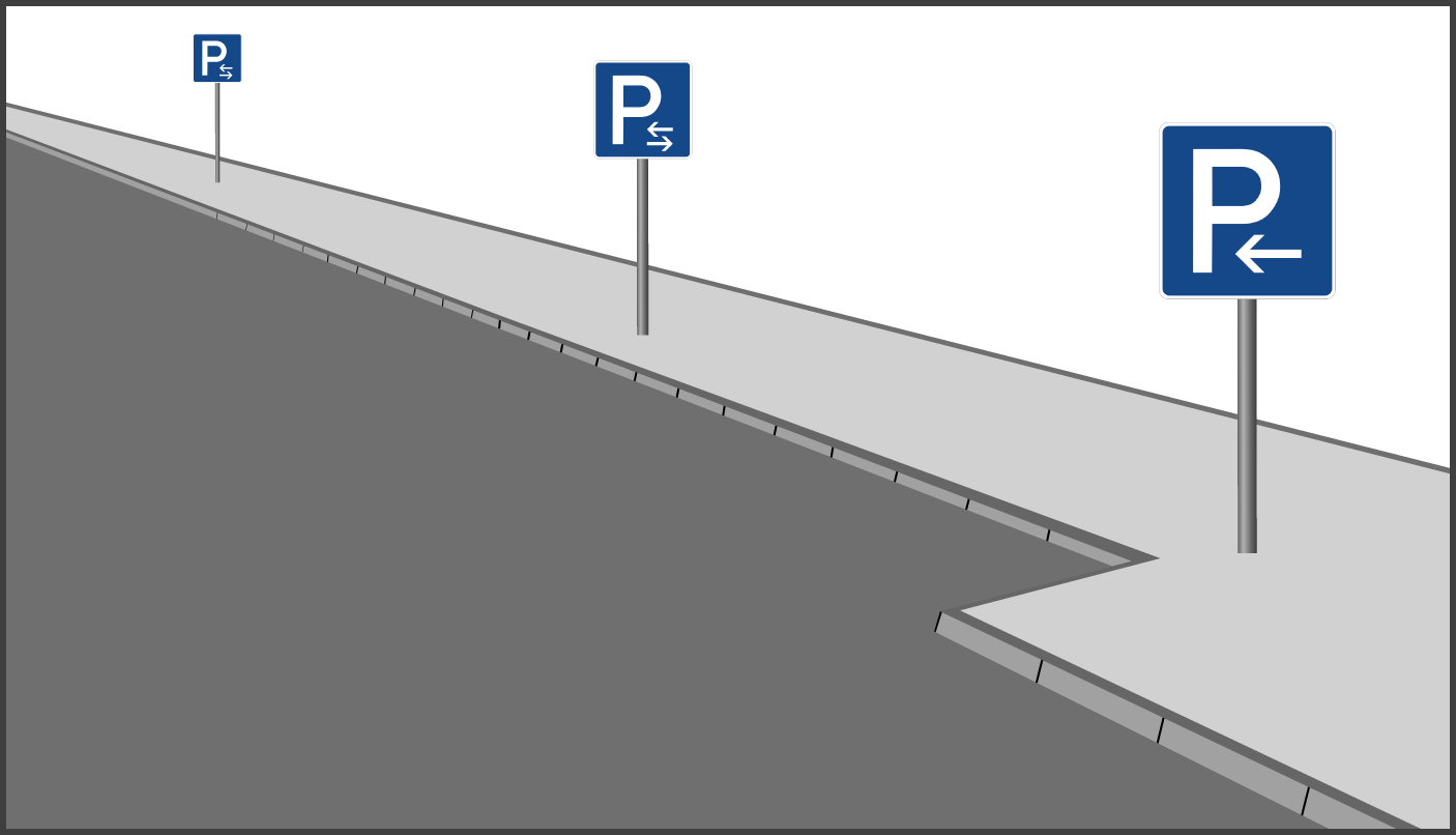 Zeichen 314 Straße rechts