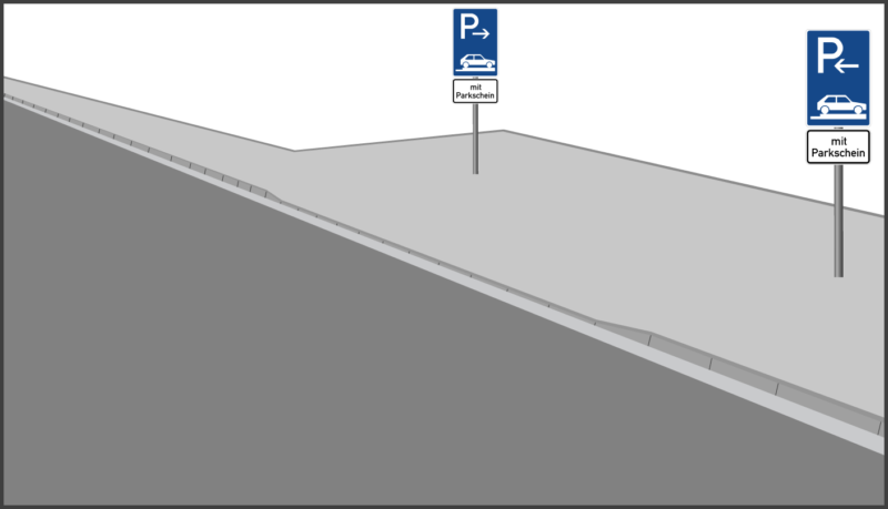 Zeichen 315: Parken auf Gehwegen mit Zusatzzeichen – stvo2Go